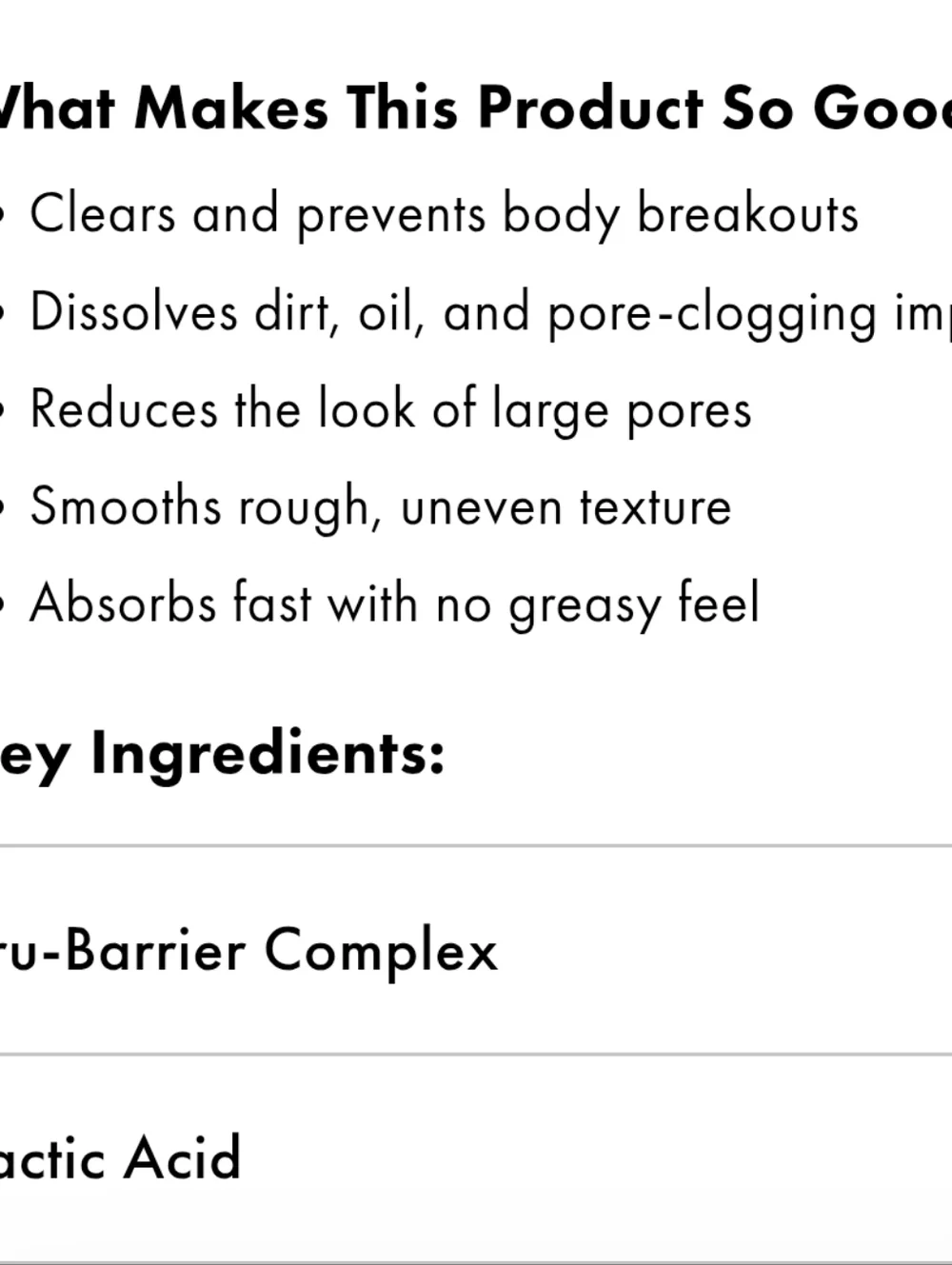 TRULY‎ The Cleaning Body Serum